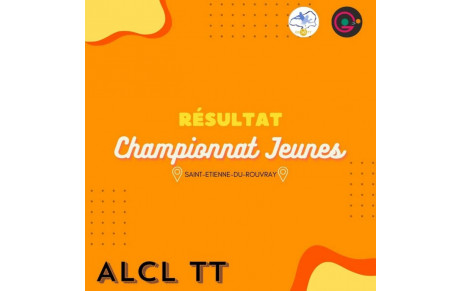 📢Résultat Championnat Jeunes📢