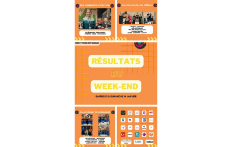 [COMPÉTITIONS DU WEEK-END] 