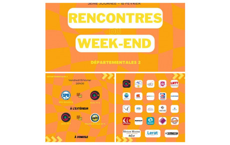 📢 Rencontres du Week-End 📢