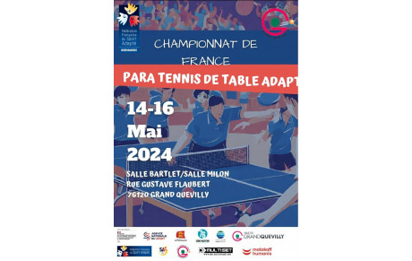 Championnat de France Para Tennis de table Adapté Jeunes.
