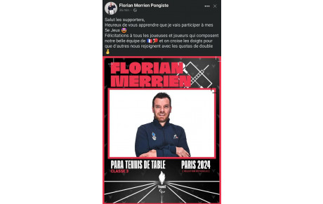 Florian se qualifie pour les JO de Paris 